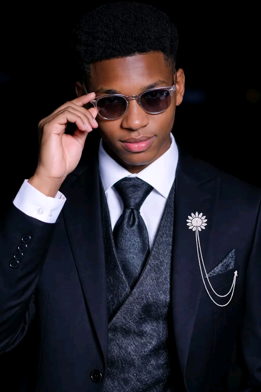 ultra-realistic, high-fashion portrait